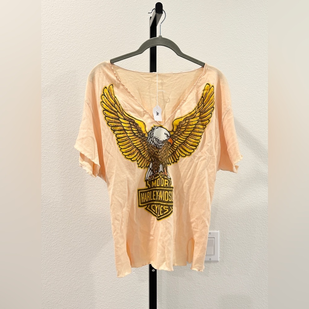 MadeWorn Harley Sun Bleach Top T-Shirt, Size M, New